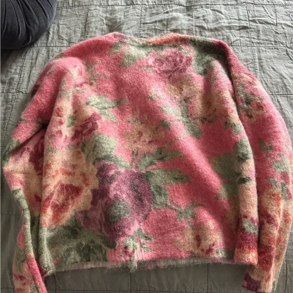 Sezane Floral Multicolor Sweater - Picture 1 of 4